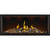 Napoleon 62" Tall Linear Vector Single Sided Direct Vent Gas Fireplace | Heat Radiating Ceramic Glass