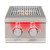 TrueFlame Double Side Burner | #304 Stainless Steel Construction