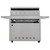 Blaze LTE+ 40-Inch 5-Burner Freestanding Gas Grill | Double-lined grill hood protects outer layer from heat discoloration and maintains more heat