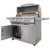 Blaze LTE+ 40-Inch 5-Burner Freestanding Gas Grill | Soft-close hinges provide easy close for all doors