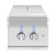 American Made Grills Atlas Built-In Double Side Burner | Stainless Steel Lid Included