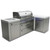 Mont Alpi 6-Burner Island with a 90-Degree Corner | 6-burner grill unit - 43"x23"x47"