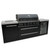 Mont Alpi 805 Black Stainless Steel Island with a Fridge Cabinet | Left side burner unit - 25"x23"x35"