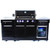 Mont Alpi Compact Island with Refrigerator | 63,000 BTU heat output for powerful cooking performance
