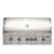 Coyote 42" SL Series Built-In Gas Grill | Color-shifting LED knobs indicate temperature changes from low to high