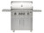 Coyote 36" SL Series Freestanding Gas Grill | Throw light beams the Coyote logo onto the ground for a premium touch