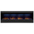 Dimplex Optimyst 86-Inch Linear Electric Fireplace | Zero-clearance firebox with slim 12" depth enables flexible built-in installation.