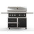 Wildfire Ranch Pro 42-Inch Freestanding Black Stainless Steel Gas Grill | Removable Side Shelves