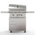 Wildfire Ranch Pro 30" Freestanding Gas Grill | Stainless Gas Grill with Stainless Steel Cart