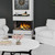 Dimplex 30" Opti-Myst Aura Water Vapor Fireplace | Complete with lifelike charring for an authentic touch.
