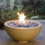 American Fyre Designs 32" Round GFRC Chat Height Gas Fire Bowl | Dependable manual flame sensing or Fyrestarter Bluetooth electronic ignition for years of enjoyment.
