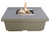 American Fyre Designs 44" Contempo Square GFRC Gas Fire Table | Individually handcrafted and finishes shown are subject to slight texture and color variation
