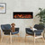 Amantii 50" Symmetry XT Bespoke Built-In Electric Fireplace | Adjustable flame brightness and speed that can operate independently from the heating function.