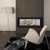 Sierra Flame Emerson 48-Inch Slim See-Through Direct Vent Gas Fireplace | Black reflective fire glass media