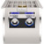Fire Magic Echelon Diamond Built-In Double Side Burner | Two independently controlled 15,000 BTU burners provide precision flame control
