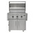 Coyote Outdoor C-Series 36" Freestanding Gas Grill | Newly designed stainless steel heat control grids minimize flare-ups
