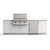 Urban Bonfire Horizon 36-Inch Classics Collection Outdoor Kitchen | Custom trim kits for compatibility with major outdoor appliance brands and models. See the Compatibility Chart for more details