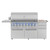 American Made Grills Encore 54-Inch Freestanding Hybrid Barbecue Grill | Commercial Grade #304 Stainless Steel