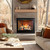Sierra Flame Jasper 36-Inch Gas Fireplace | Charred birch log set