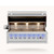 American Made Grills Ovation 54-Inch Freestanding Hybrid Grill | The increased space allows for multiple cooking zones, giving you the flexibility to prepare larger meals while maintaining control over heat and flavor. Interior halogen lighting and a rotisserie back burner support extended cooking sessions that carry into the evening.