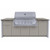 Station Grill TE42 Ready-Made Outdoor Kitchen Kit | Dekton Countertop: Each kit has a 20mm Dekton countertop, known for its exceptional quality and sleek appearance. We have selected the Keon color.
