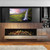 NetZero E-One 190 Gen 2 Electric Fireplace | Enjoy the immersive beauty of holographic fire against sculpted logs and smoldering embers with the sustainable benefits of zero emissions, zero fossil fuels and low energy consumption.