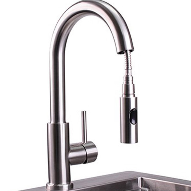 Lynx Outdoor Pull Down Gooseneck Faucet
