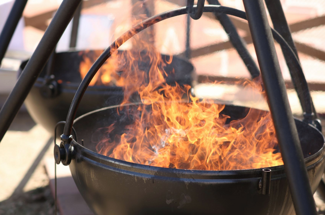 Cowboy Cauldron The Wrangler Outdoor Fire Pit and Grill