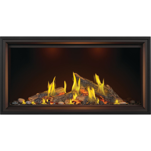 Napoleon 50" Tall Linear Vector with Luminous Logs Gas Fireplace