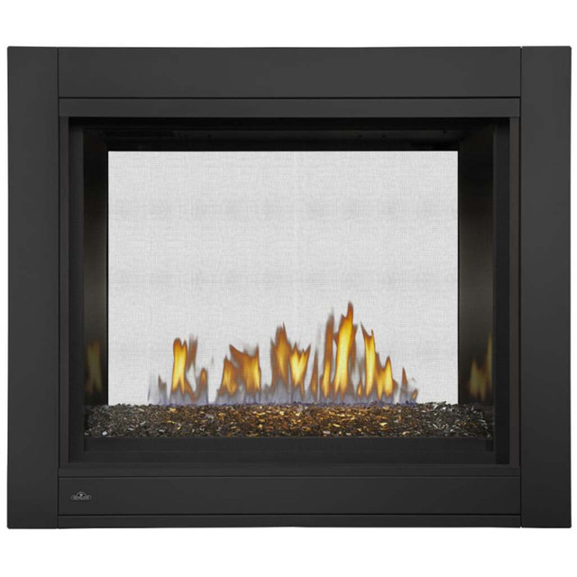 Napoleon Ascent Multi-View Series Direct Vent Gas Fireplace with Glass Ember Bed