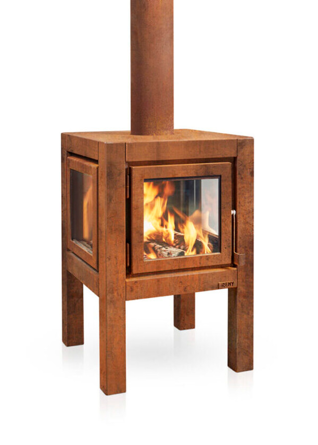 RB73 Quaruba L Outdoor Wood Burning Fireplace