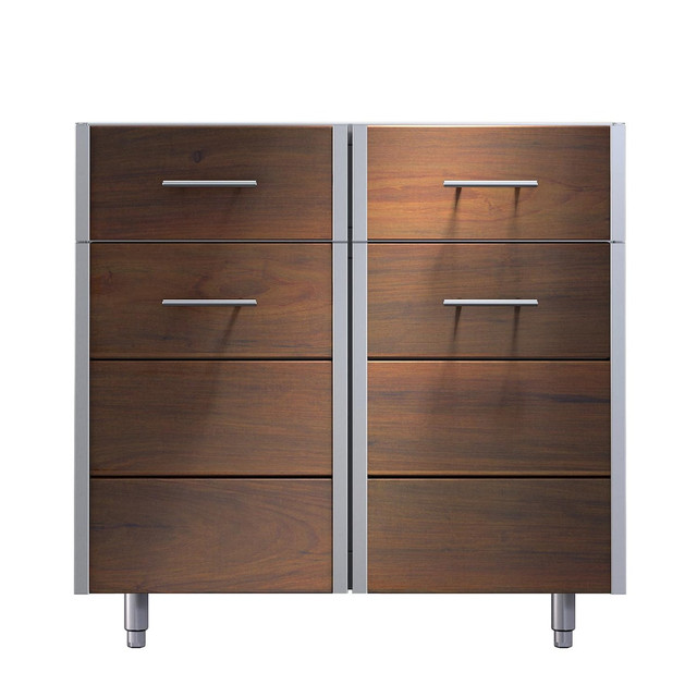 Kalamazoo Arcadia 36" Drawers Over Doors Cabinet