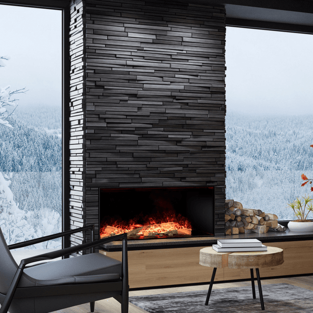 NetZero 40" Waterplace Platinum Electric Fireplace