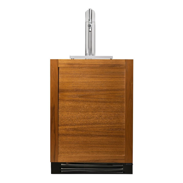 True 24" Single Tap Beverage Dispenser with Overlay Panel