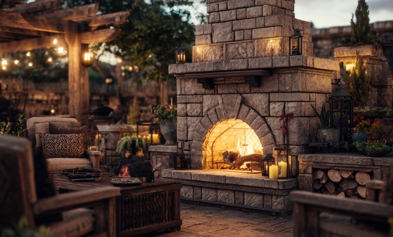 Outdoor Wood Burning Fireplaces