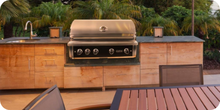 Built-in gas grills - Menu image