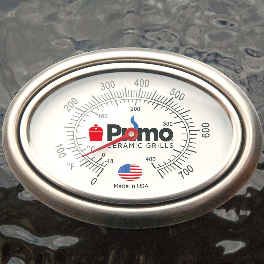 Primo Large Charcoal Ceramic Kamado Grill | Built-In Thermometer