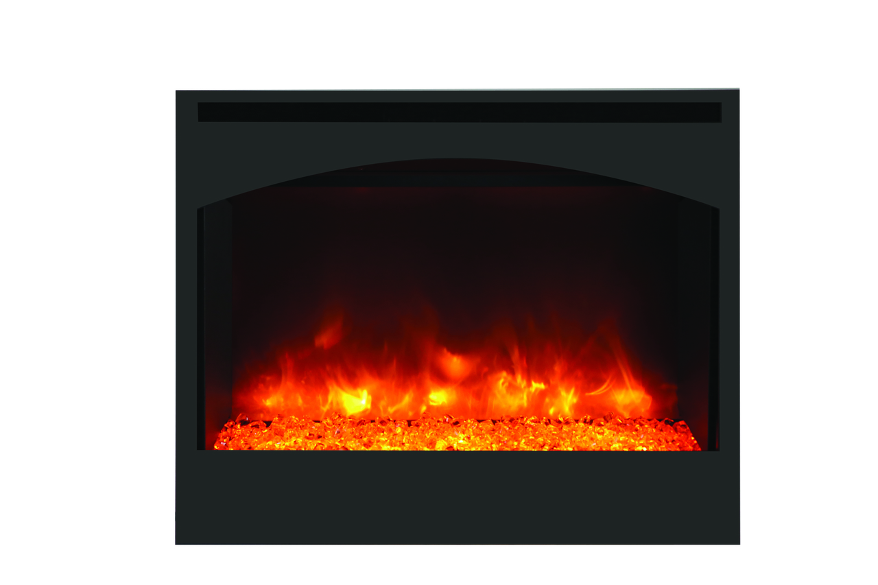 Amantii ZECL Zero Clearance Electric Fireplace Series - Three light strips allow for yellow, orange, blue, violet and
rose colored flames.