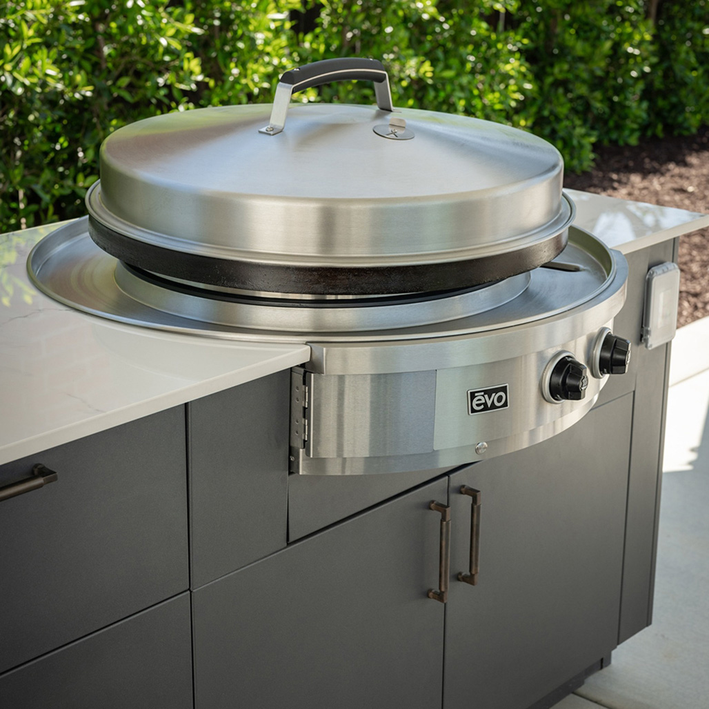 Evo Affinity 30G Outdoor 30" Drop-In Outdoor Gas Cooktop | Variable temperatures 225ºF to 550ºF