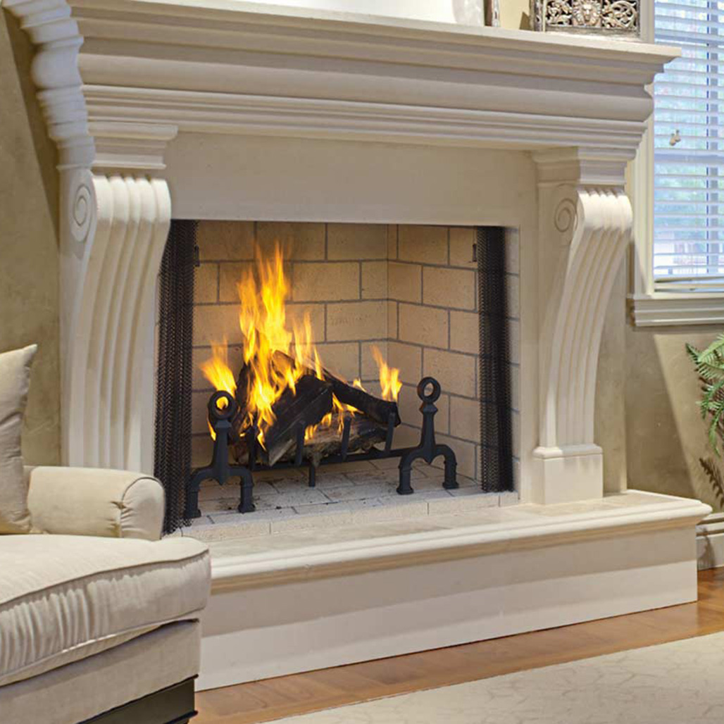 Astria Georgian 50" Wood-Burning Fireplace | Traditional Wood Burning Fireplace