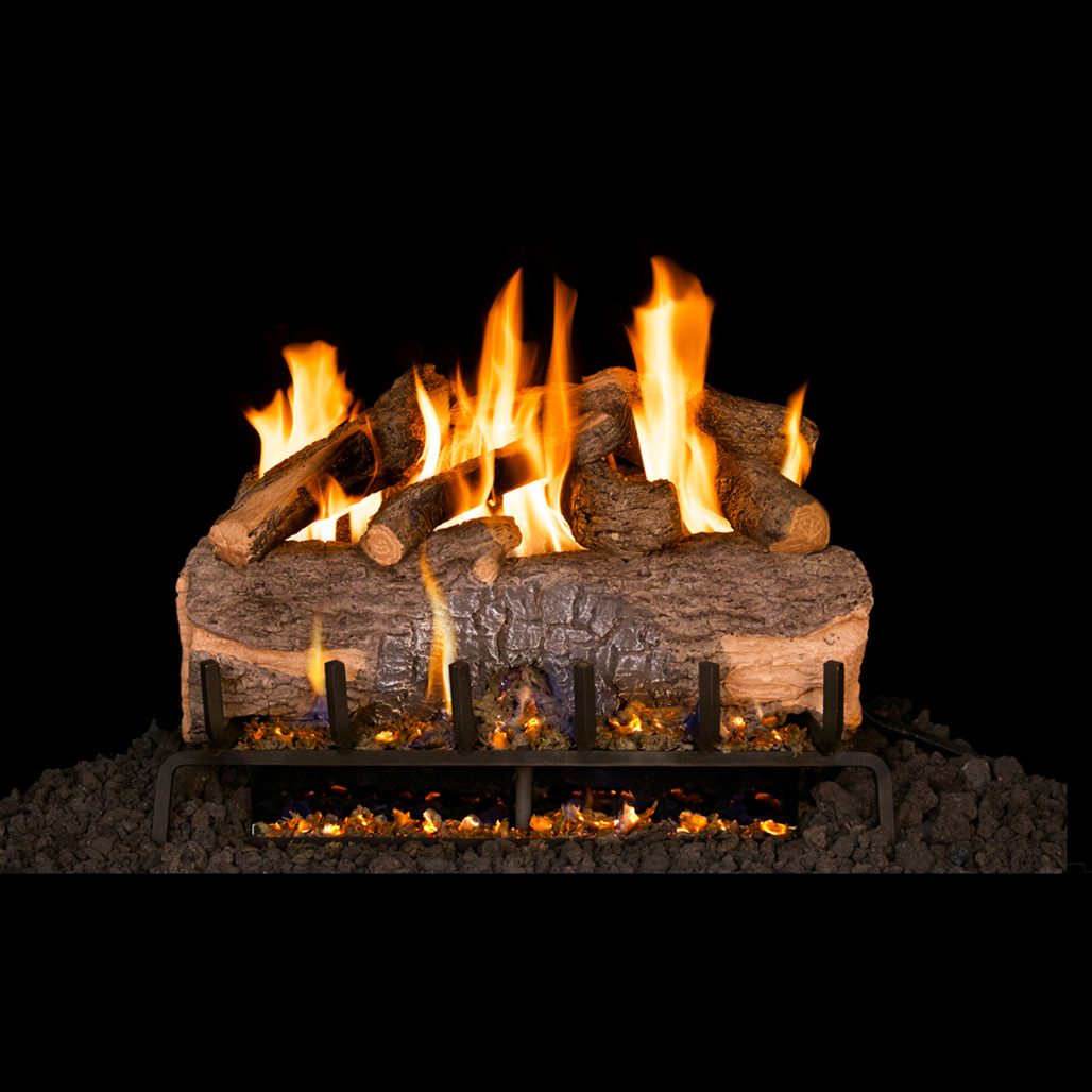 Realfyre Mountain Crest Oak Gas Logs with G31 Burner System - Thumbnail 2