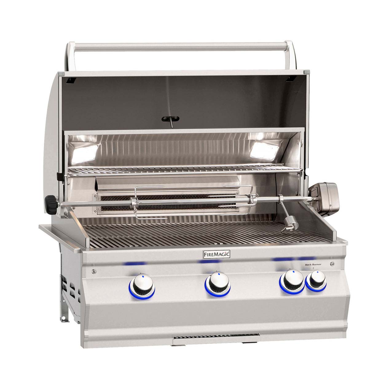 Fire Magic Echelon Diamond E660i Built-In Grill with Analog Thermometer and Infrared Burner - Stainless Steel Gas Grill