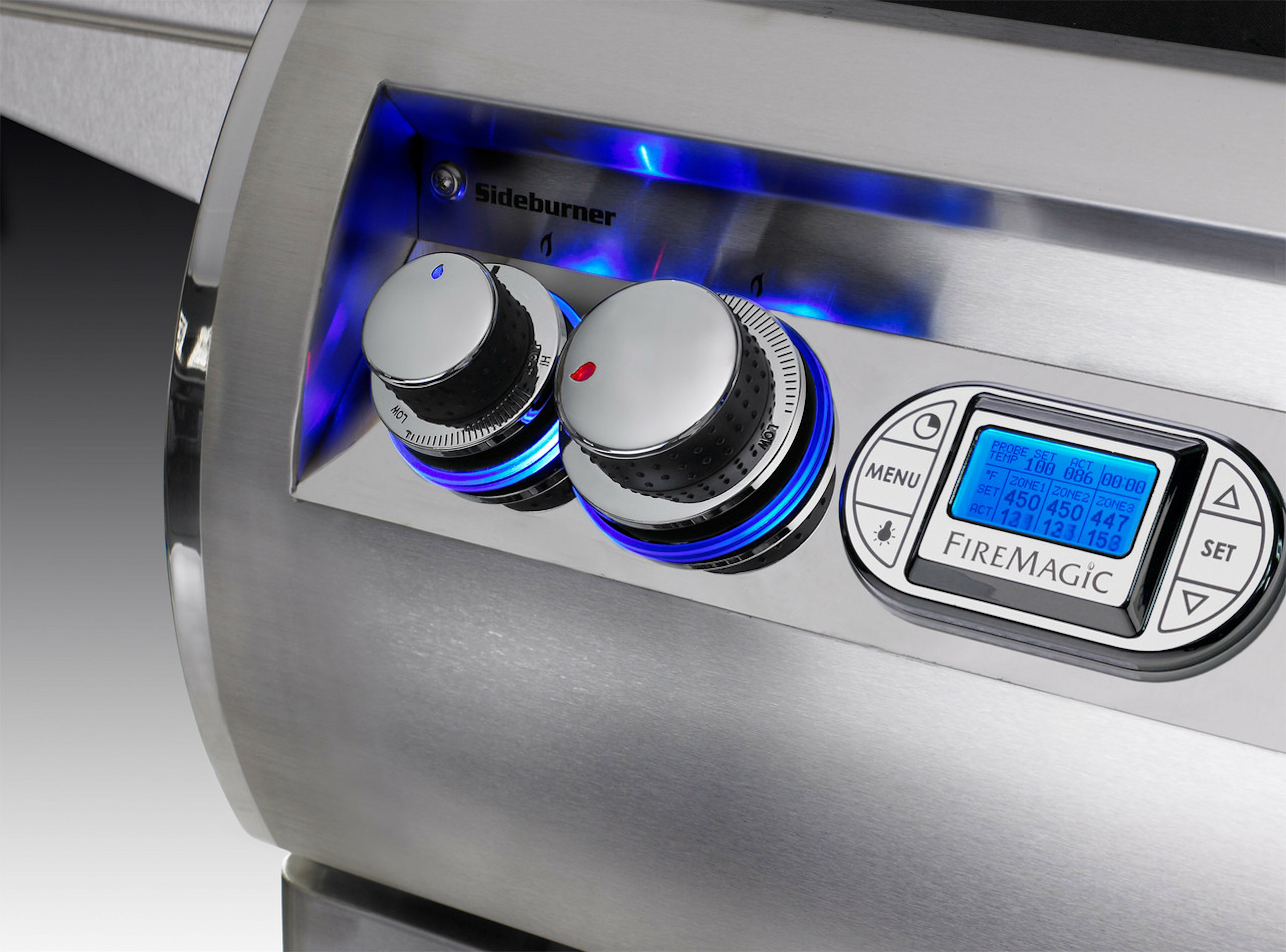 Fire Magic Echelon Diamond E660i Built-In Grill with Magic View Window - Back-Lit Knobs