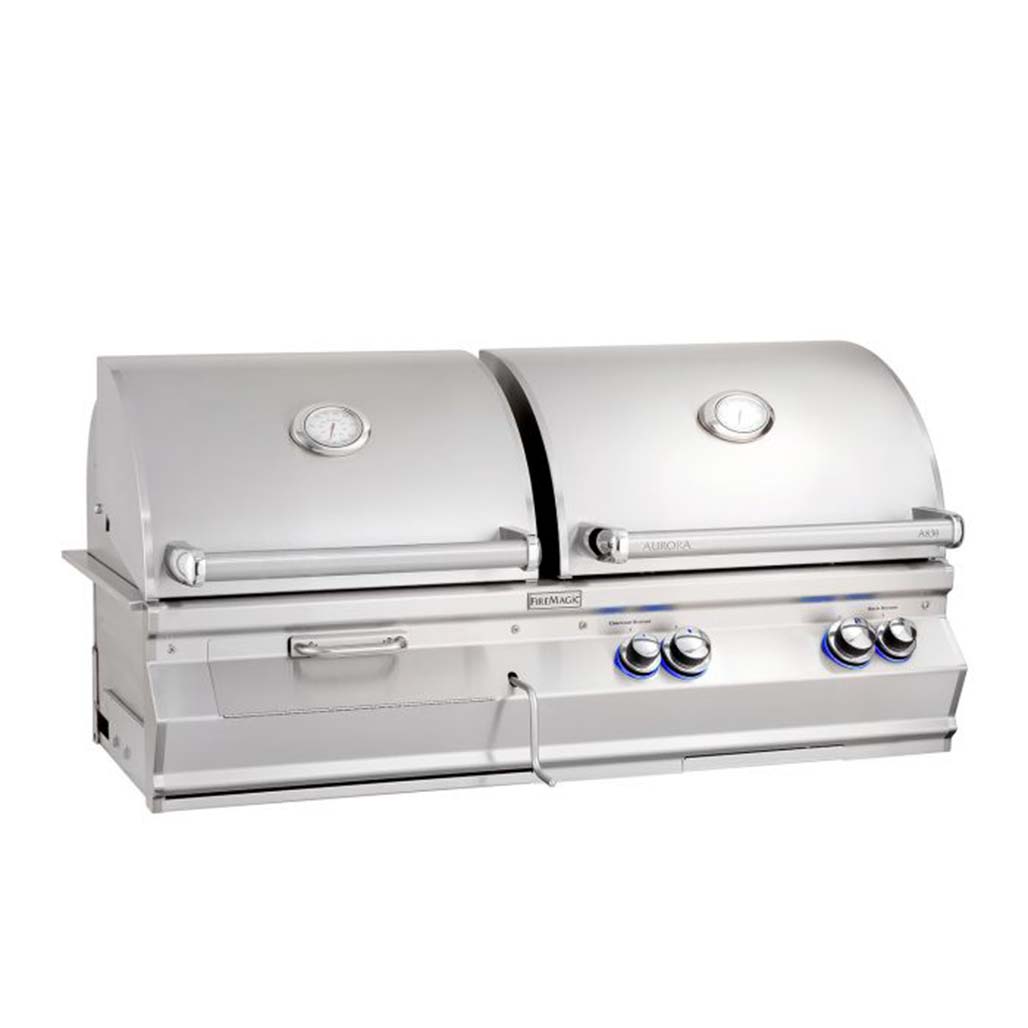 Fire Magic Aurora A830i Built-In Gas Grill and Charcoal Combo