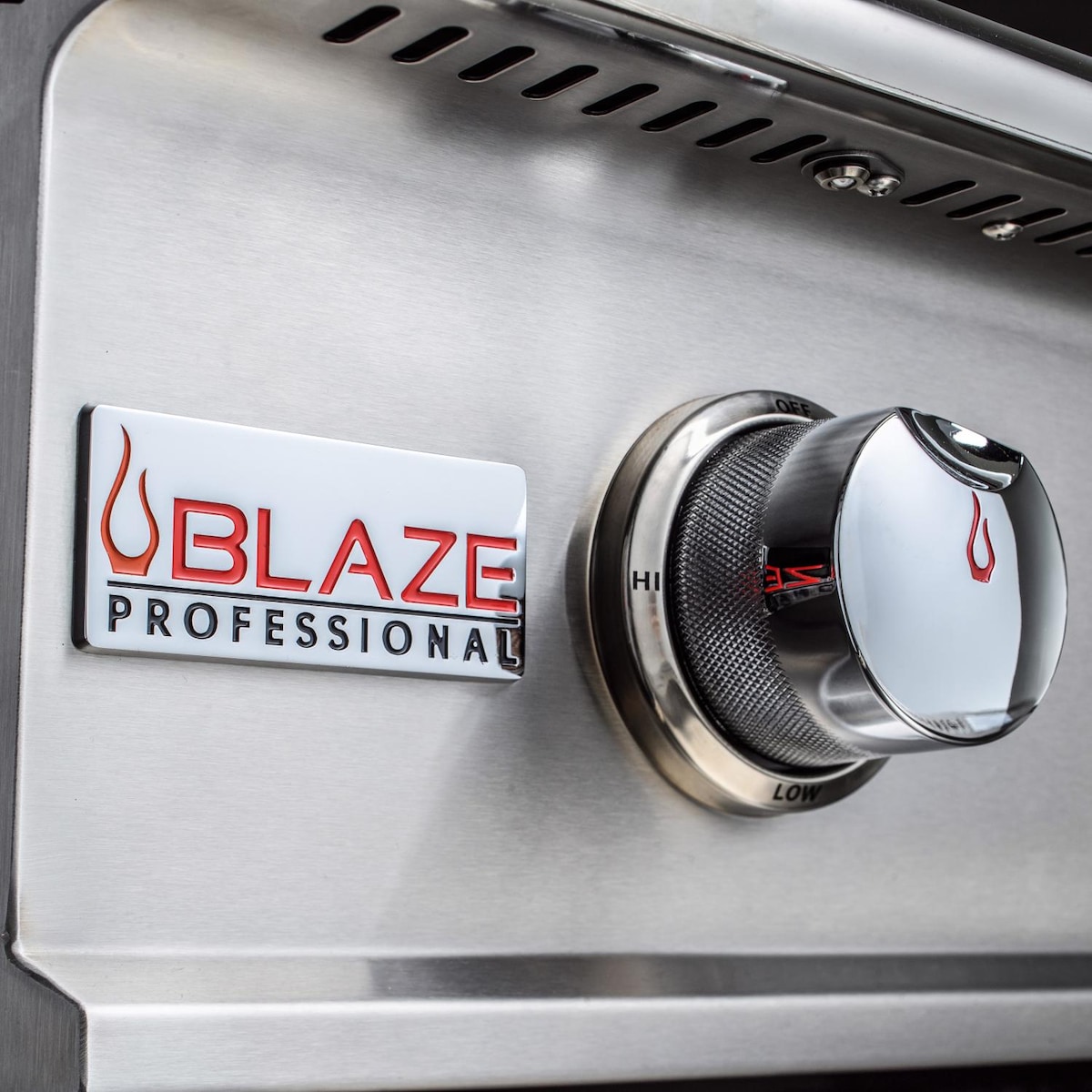 Blaze LUX 34" 3-Burner Built-In Gas Grill | Illuminated control knobs