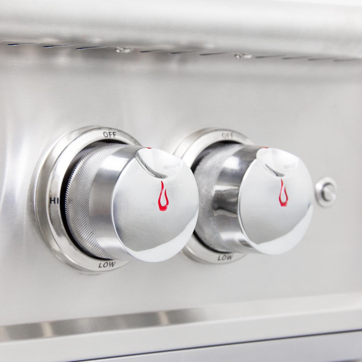 Blaze LUX High Performance Built-In Gas Power Burner | Push and turn knob ignition system delivers a reliable flame with every start