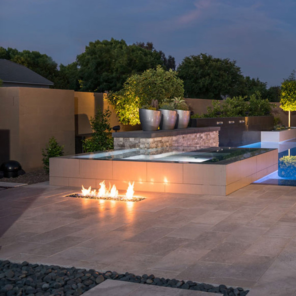 Athena Stainless Steel T Style Fire Pit Burner | Stainless Steel Gas Burner with Natural Looking Flames