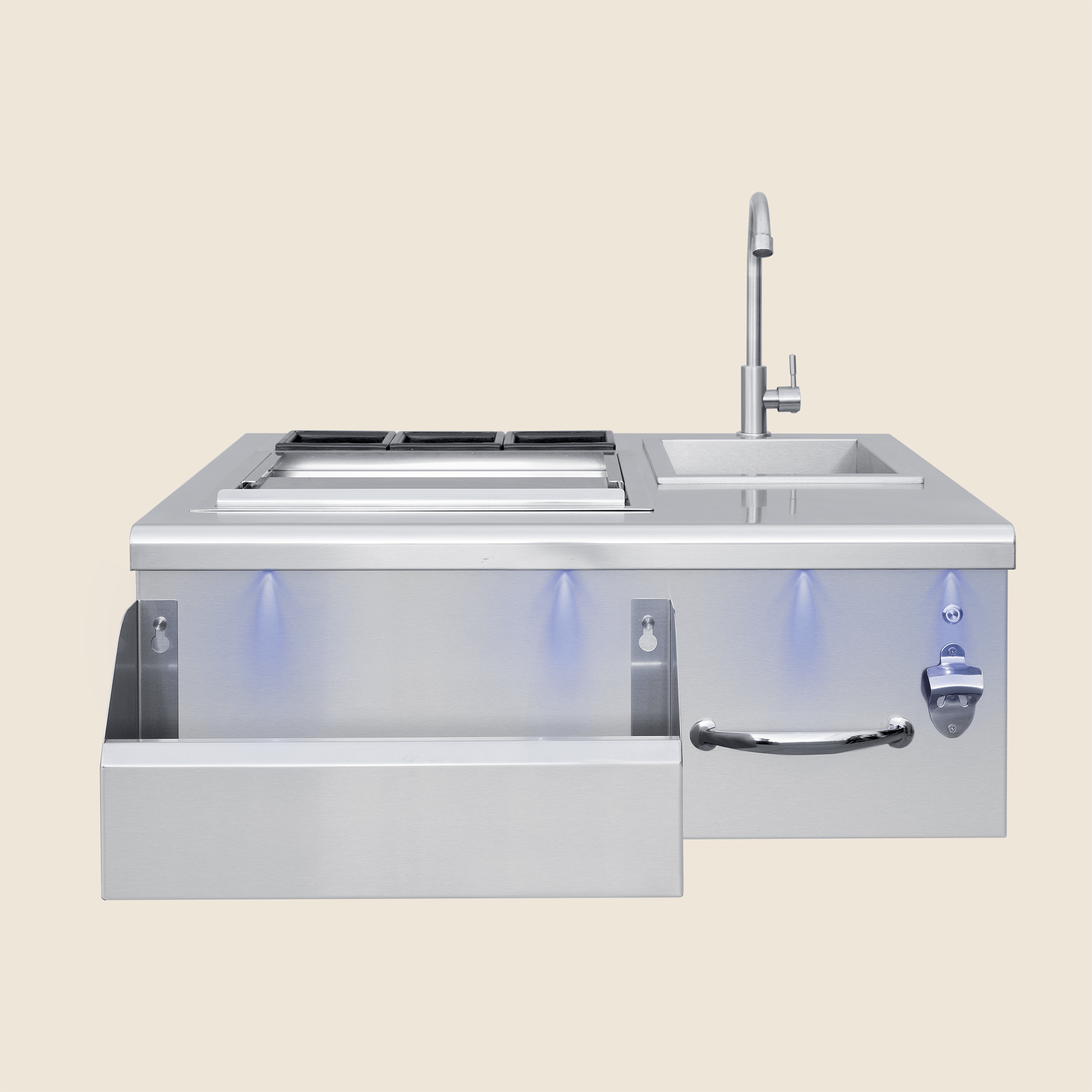 Summerset 30" Beverage & Prep Station | LED Front Panel Lighting