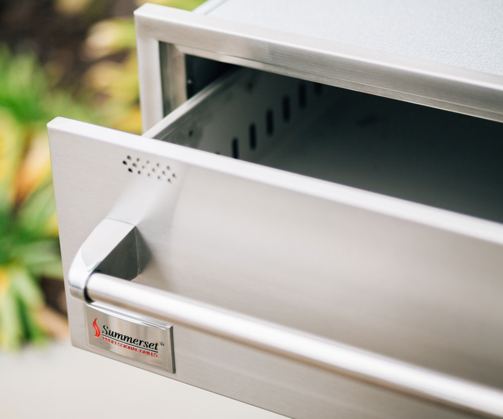 Summerset 36" Warming Drawer | Weather-Sealed, and features Soft-Close, Smooth-Gliding Tracks