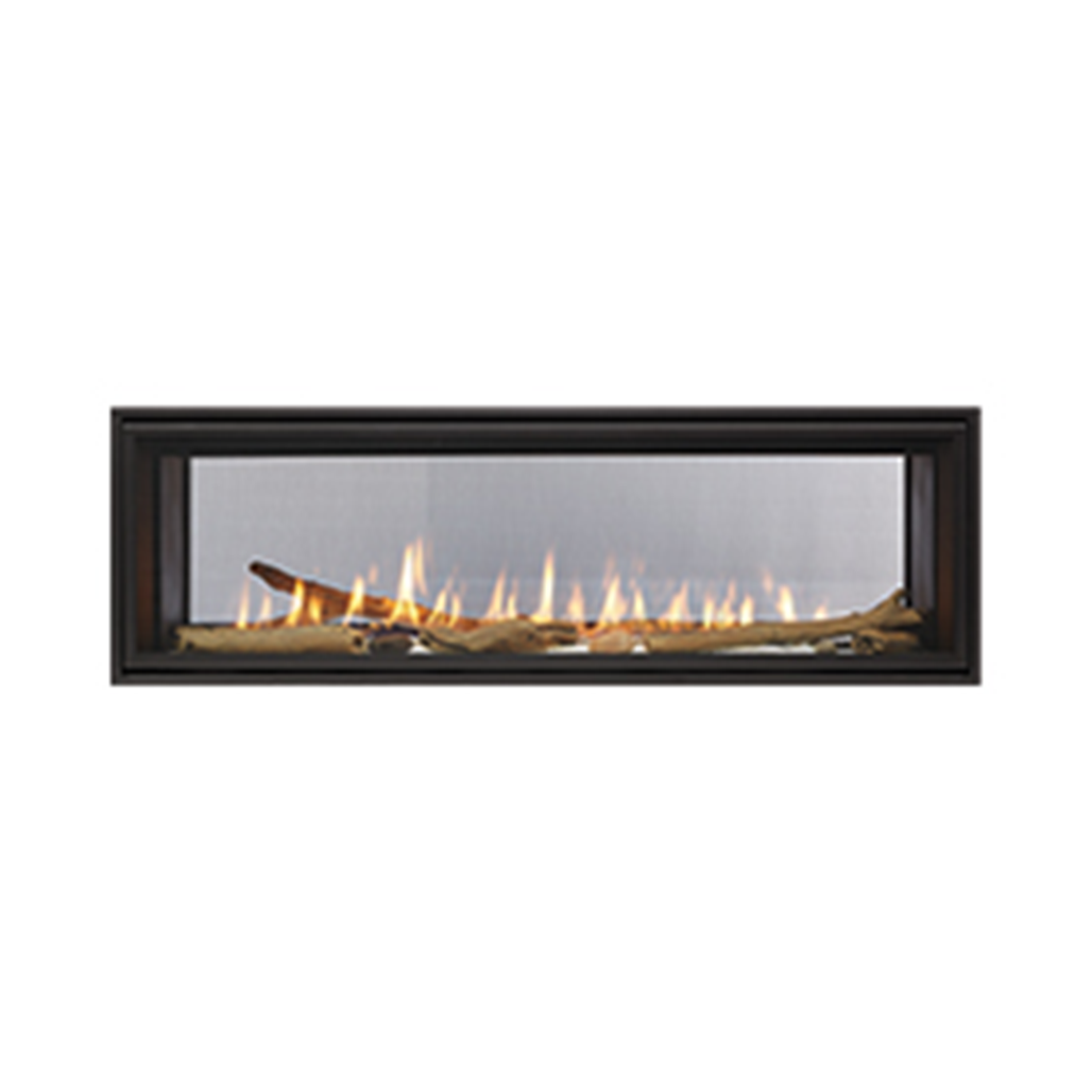 Majestic Echelon II 48" See-through Top Direct Vent Gas Fireplace | Clear LED Lights
